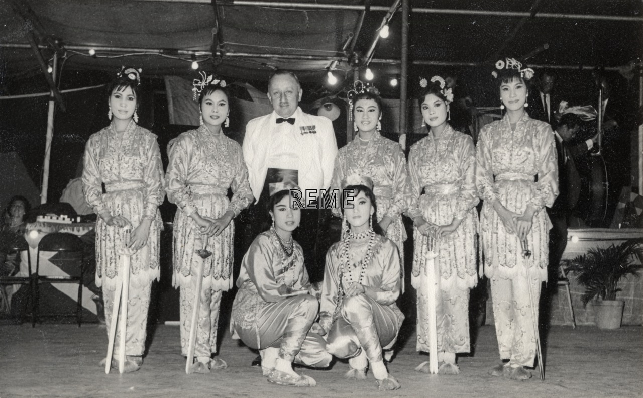 Major General Atkinson, Director of Electrical and Mechanical Engineering (DEME), visits Hong Kong, November 1964
