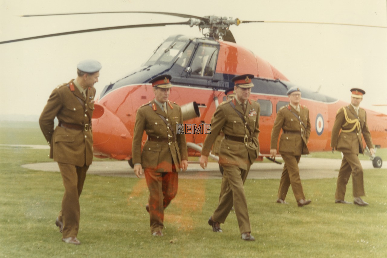 ‘Visit of His Royal Highness Prince Philip Colonel In Chief REME to Aircraft Technical Service Unit REME’