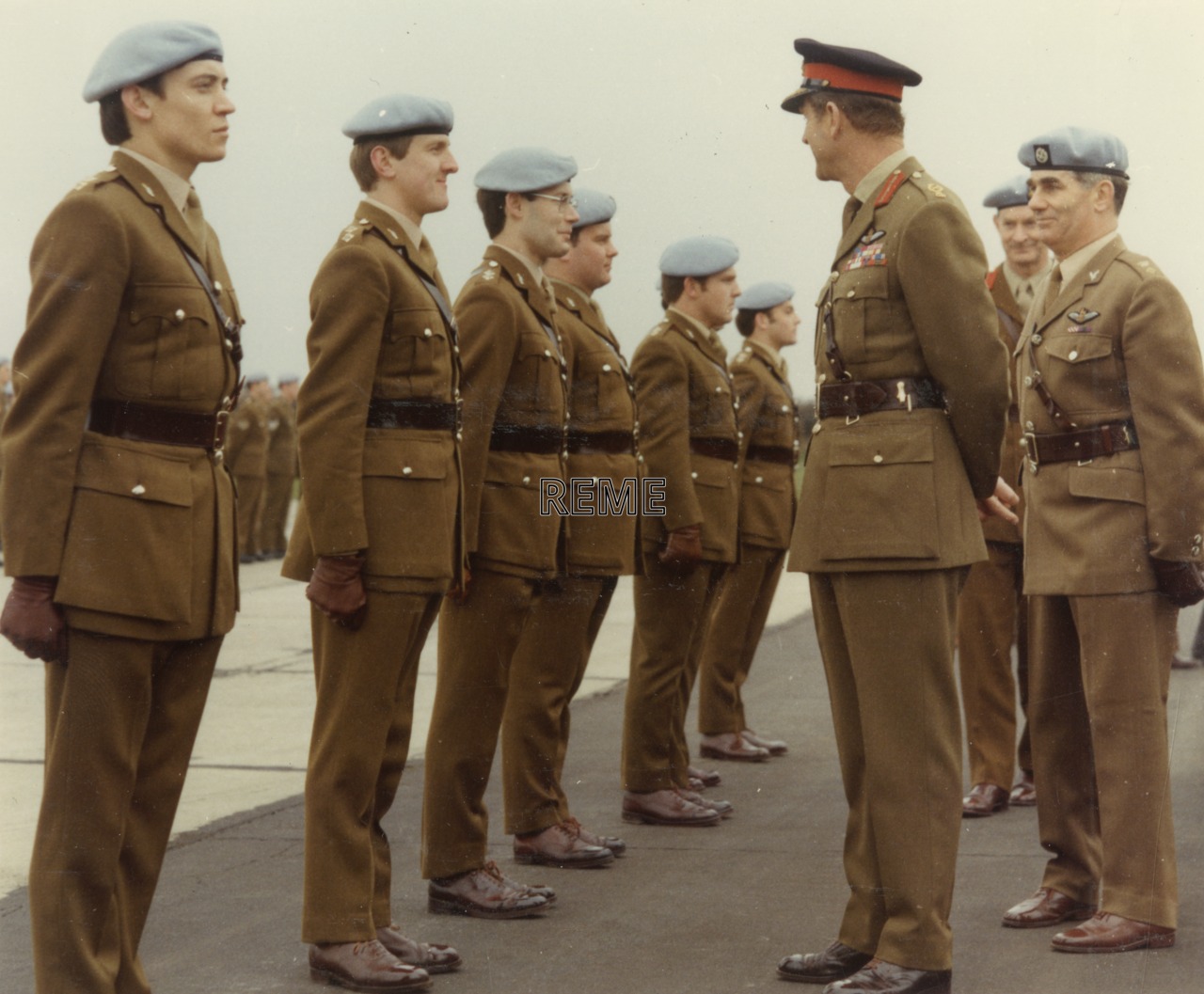 ‘Visit of His Royal Highness Prince Philip Colonel In Chief REME to Aircraft Technical Service Unit REME’