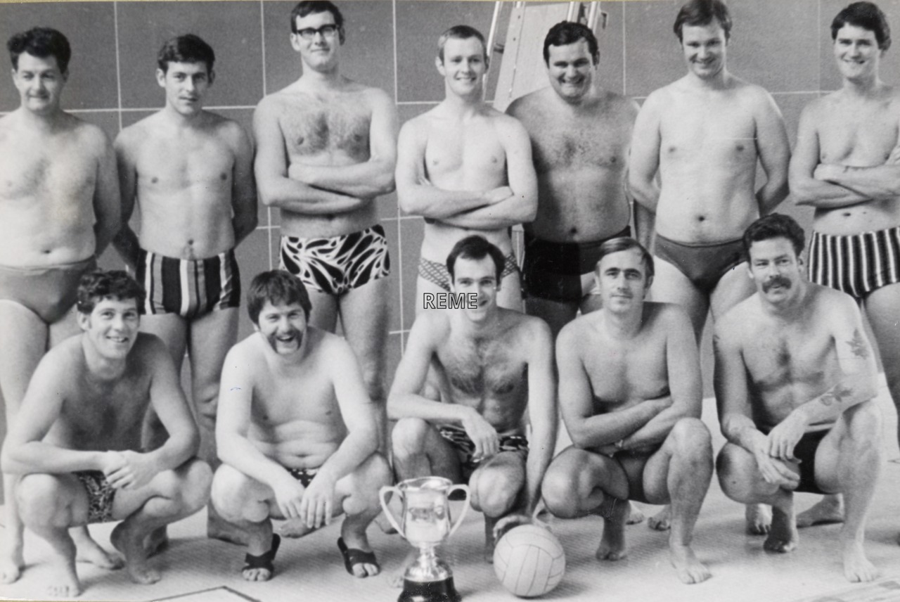 REME British Army of the Rhine (BAOR ) Water Polo Squad 1975.