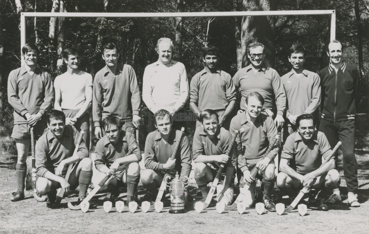 Winners of the Ian Marshall Hockey Trophy, REME Bielefeld, Germany,1978