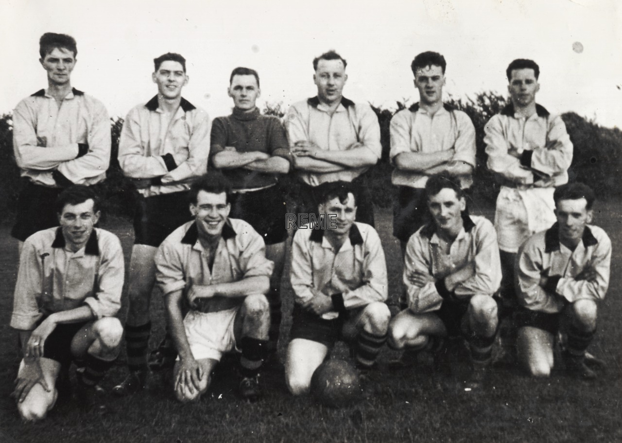 1 Training Battalion, C Coy (Company) Football Team, c 1957.