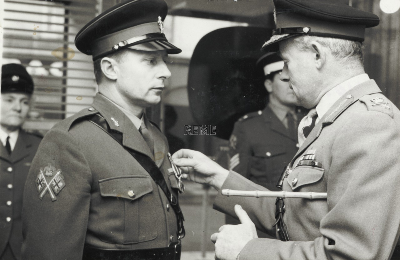 WOI CH Burrell receives the Meritorious Service Medal (MSM), October 1969.