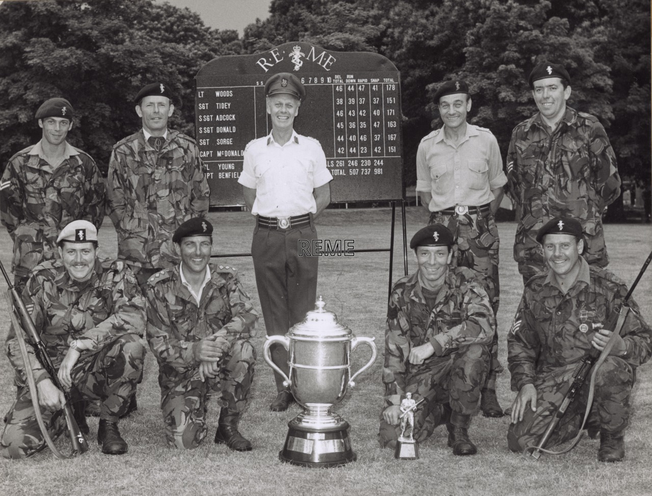 Corps Team Winners, Methuen Cup and REME Trophy, 1973.