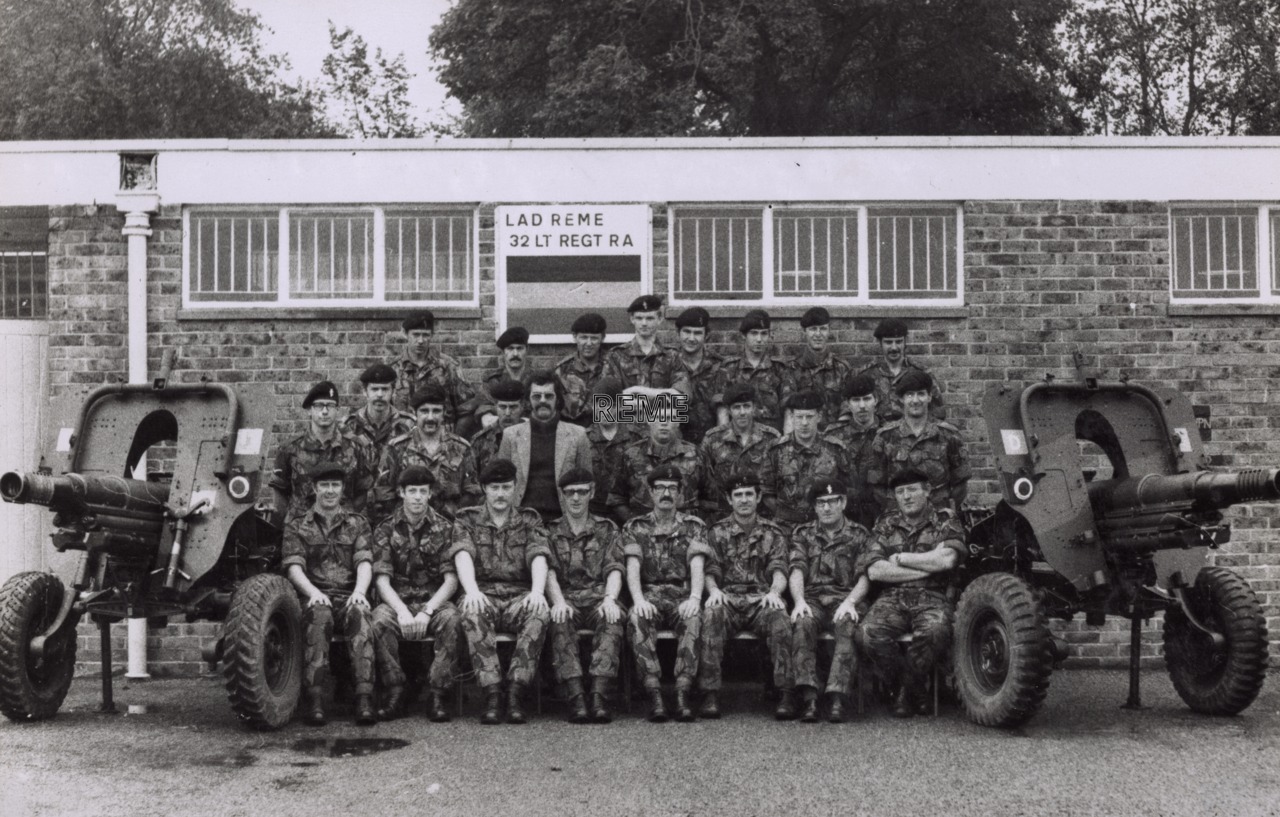 32 Light Regiment Royal Artillery, Light Aid Detachment (Lt Regt RA LAD) c 1973.