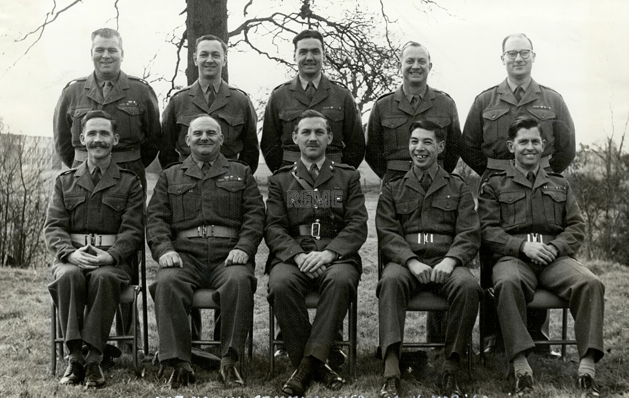 Group Photograph: No 7 Newly Commissioned Warrant Officers & Non-Commissioned Officers Course, REME Officers’ School