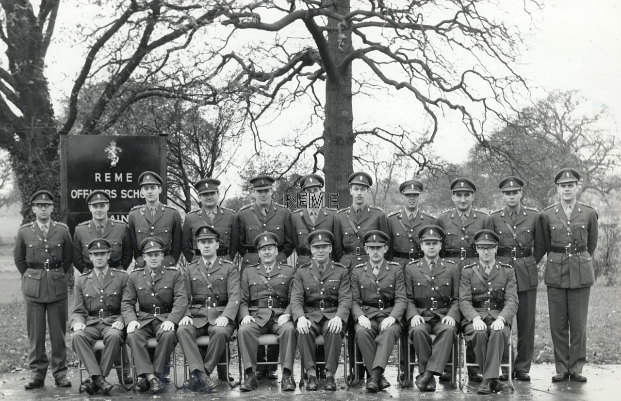 Group Photograph: No 3 B Light Aid Detachment (LAD) Commanders’ Course, REME Officers’ School
