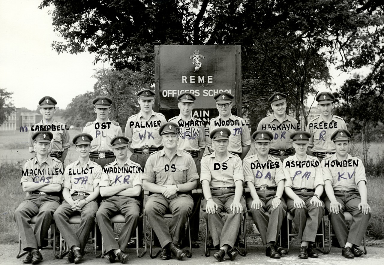 Group Photograph: No 4B Light Aid Detachment (LAD) Commanders’ Course, REME Officers’ School