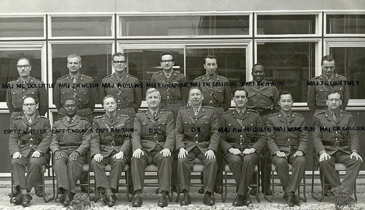 Group Photograph: No 4 Workshop Commanders’ Course, REME Officers’ School
