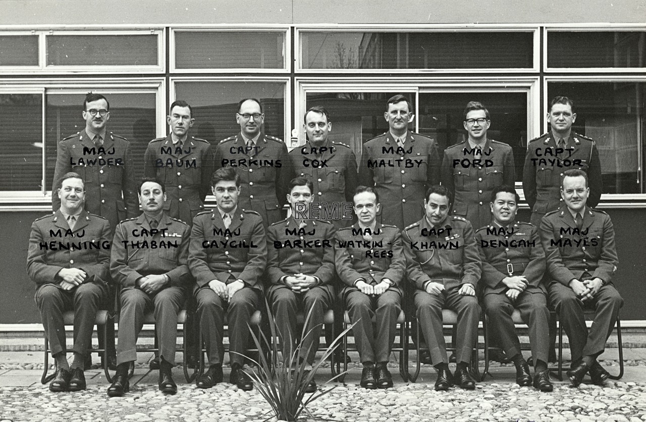 Group Photograph: No 5 Workshop Commanders’ Course, REME Officers’ School