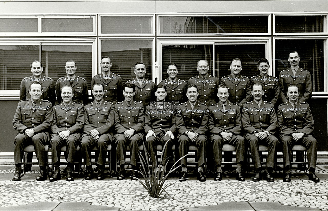 Group Photograph: No 16 Newly Commissioned Officers’ Course, REME Officers’ School